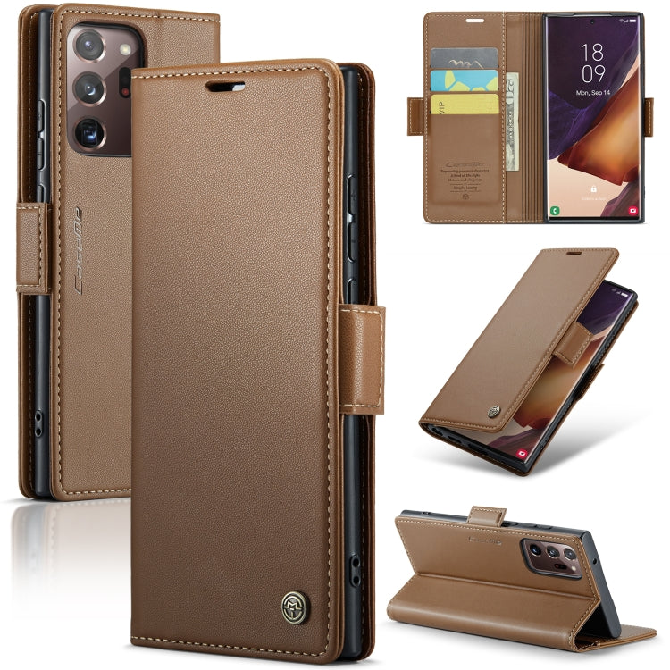 CaseMe 023 Butterfly Buckle Litchi Texture RFID Anti-theft Leather Phone Case, For Samsung Galaxy S21+ 5G, For Samsung Galaxy S21 Ultra 5G, For Samsung Galaxy Note20 Ultra, For Samsung Galaxy S20 Ultra, For Samsung Galaxy S20, For Samsung Galaxy S20+��...