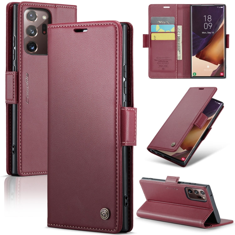 CaseMe 023 Butterfly Buckle Litchi Texture RFID Anti-theft Leather Phone Case, For Samsung Galaxy S21+ 5G, For Samsung Galaxy S21 Ultra 5G, For Samsung Galaxy Note20 Ultra, For Samsung Galaxy S20 Ultra, For Samsung Galaxy S20, For Samsung Galaxy S20+��...