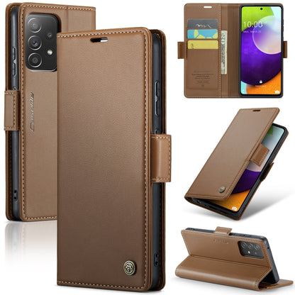 CaseMe 023 Butterfly Buckle Litchi Texture RFID Anti-theft Leather Phone Case, For Samsung Galaxy A12 5G, For Samsung Galaxy A13 4G/5G/A04s/A04/M13 5G, For Samsung Galaxy S20 FE, For Samsung Galaxy A23, For Samsung Galaxy A73 5G, For Samsung Galaxy A33...