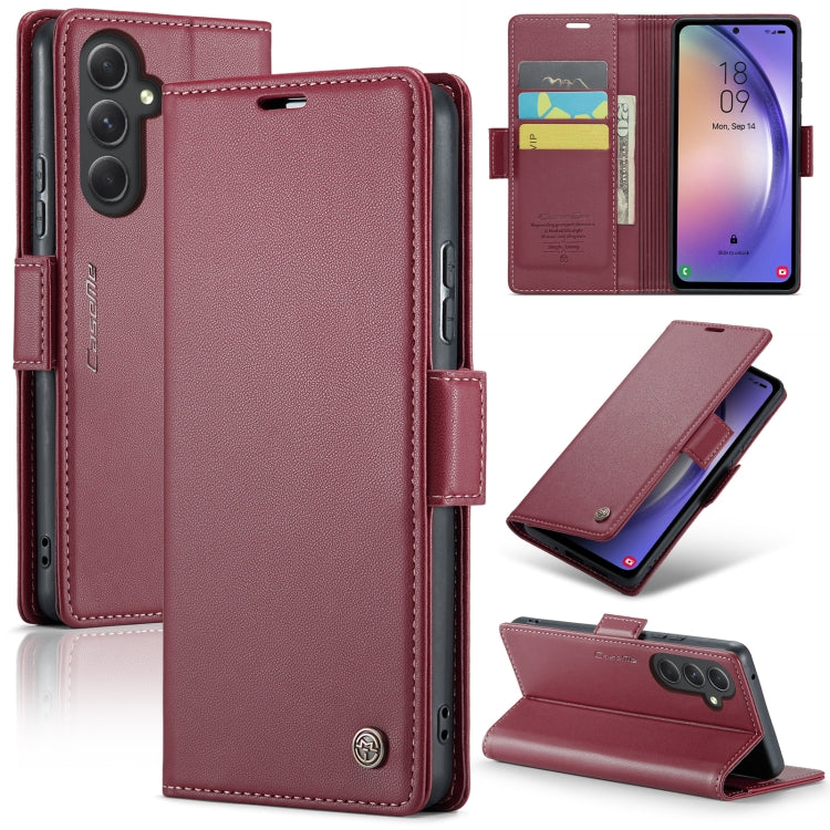 CaseMe 023 Butterfly Buckle Litchi Texture RFID Anti-theft Leather Phone Case, For Samsung Galaxy A15 4G/5G, For Samsung Galaxy A55, For Samsung Galaxy A35 5G, For Samsung Galaxy S24 Ultra, For Samsung Galaxy S24+, For Samsung Galaxy S24���������������...
