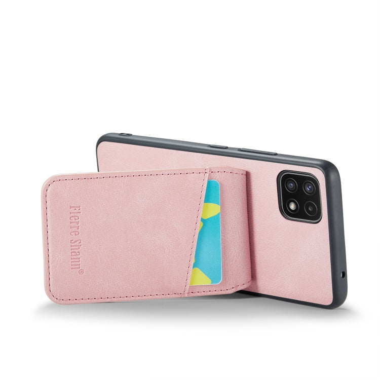 Fierre Shann Crazy Horse Card Holder Back Cover PU Phone Case, For Samsung Galaxy A22 5G, For Samsung Galaxy A51 5G, For Samsung Galaxy A71 5G, For Samsung Galaxy A53 5G, For Samsung Galaxy A73 5G, For Samsung Galaxy A33 5G, For Samsung Galaxy A52 4G /...