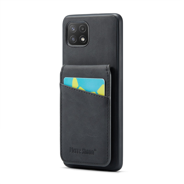 Fierre Shann Crazy Horse Card Holder Back Cover PU Phone Case, For Samsung Galaxy A22 5G, For Samsung Galaxy A51 5G, For Samsung Galaxy A71 5G, For Samsung Galaxy A53 5G, For Samsung Galaxy A73 5G, For Samsung Galaxy A33 5G, For Samsung Galaxy A52 4G /...