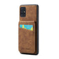 Fierre Shann Crazy Horse Card Holder Back Cover PU Phone Case, For Samsung Galaxy A22 5G, For Samsung Galaxy A51 5G, For Samsung Galaxy A71 5G, For Samsung Galaxy A53 5G, For Samsung Galaxy A73 5G, For Samsung Galaxy A33 5G, For Samsung Galaxy A52 4G /...