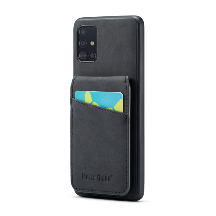 Fierre Shann Crazy Horse Card Holder Back Cover PU Phone Case, For Samsung Galaxy A22 5G, For Samsung Galaxy A51 5G, For Samsung Galaxy A71 5G, For Samsung Galaxy A53 5G, For Samsung Galaxy A73 5G, For Samsung Galaxy A33 5G, For Samsung Galaxy A52 4G /...