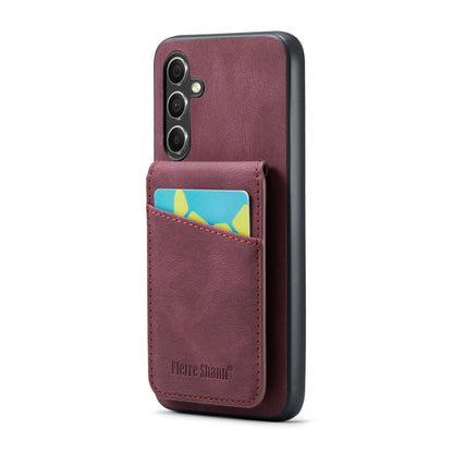 Fierre Shann Crazy Horse Card Holder Back Cover PU Phone Case, For Samsung Galaxy A22 5G, For Samsung Galaxy A51 5G, For Samsung Galaxy A71 5G, For Samsung Galaxy A53 5G, For Samsung Galaxy A73 5G, For Samsung Galaxy A33 5G, For Samsung Galaxy A52 4G /...