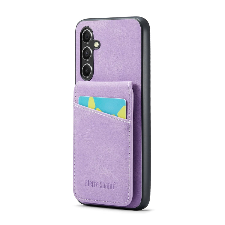 Fierre Shann Crazy Horse Card Holder Back Cover PU Phone Case, For Samsung Galaxy A22 5G, For Samsung Galaxy A51 5G, For Samsung Galaxy A71 5G, For Samsung Galaxy A53 5G, For Samsung Galaxy A73 5G, For Samsung Galaxy A33 5G, For Samsung Galaxy A52 4G /...