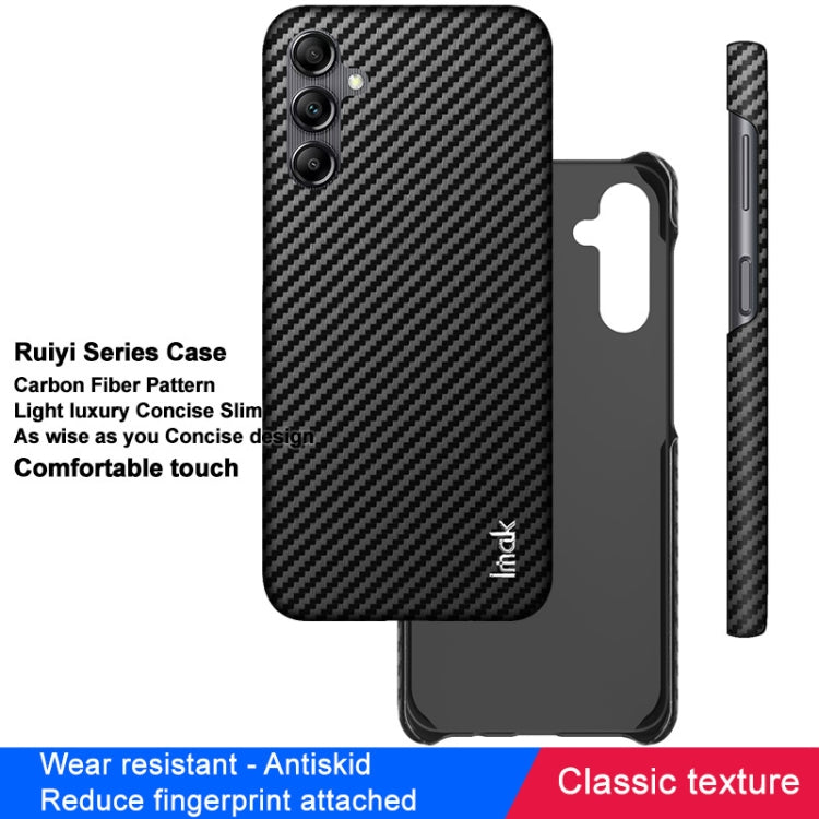 imak Ruiyi Series Carbon Fiber PU + PC Phone Case, For Samsung Galaxy A14 4G/5G, For Samsung Galaxy Z Fold5, For Samsung Galaxy A34 5G, For Samsung Galaxy Z Flip5 5G, For Samsung Galaxy A54 5G