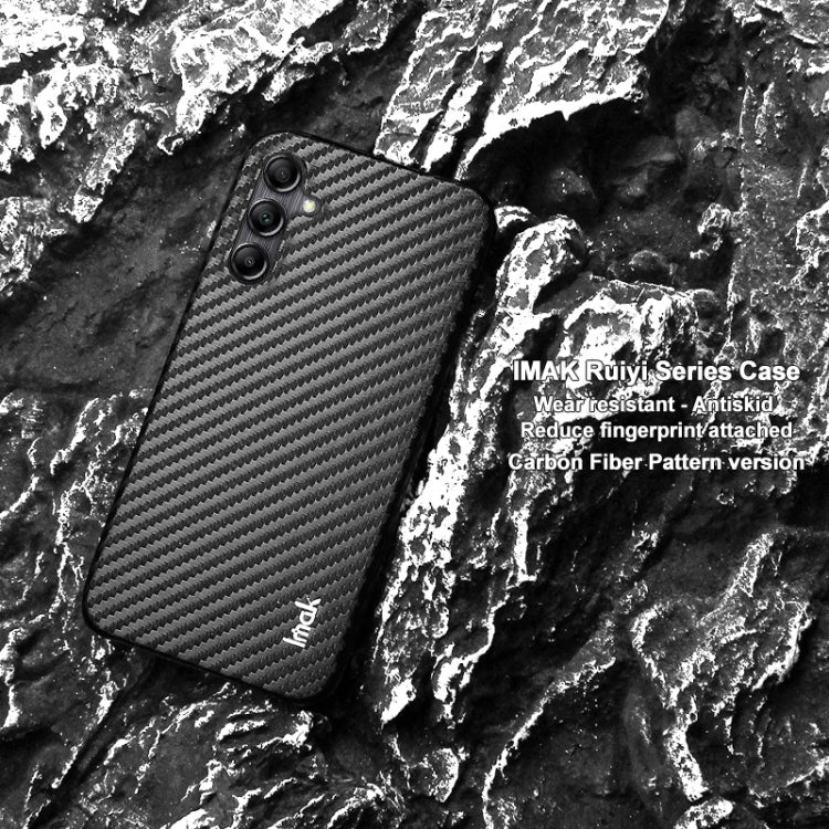 imak Ruiyi Series Carbon Fiber PU + PC Phone Case, For Samsung Galaxy A14 4G/5G, For Samsung Galaxy Z Fold5, For Samsung Galaxy A34 5G, For Samsung Galaxy Z Flip5 5G, For Samsung Galaxy A54 5G