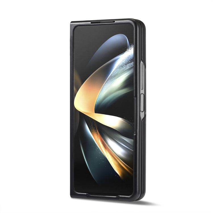 LC.IMEEKE Carbon Fiber PU + TPU Horizontal Flip Leather Phone Case, For Samsung Galaxy Z Fold5, For Samsung Galaxy Z Flip5