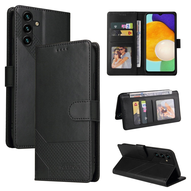 GQUTROBE Skin Feel Magnetic Leather Phone Case