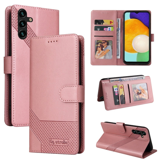 GQUTROBE Skin Feel Magnetic Leather Phone Case