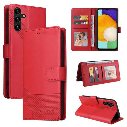 GQUTROBE Skin Feel Magnetic Leather Phone Case
