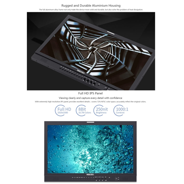 SEETEC P238-9HSD 23.8 inch 1920x1080 IPS Full HD 3G-SDI 4K HDMI Pro Broadcast LCD Monitor