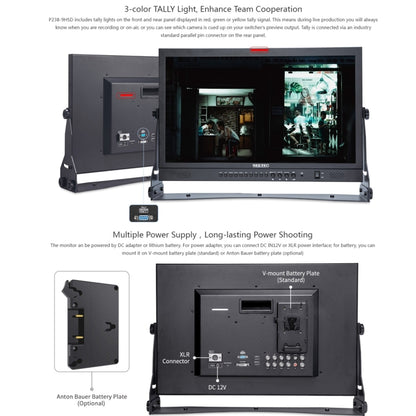 SEETEC P238-9HSD 23.8 inch 1920x1080 IPS Full HD 3G-SDI 4K HDMI Pro Broadcast LCD Monitor