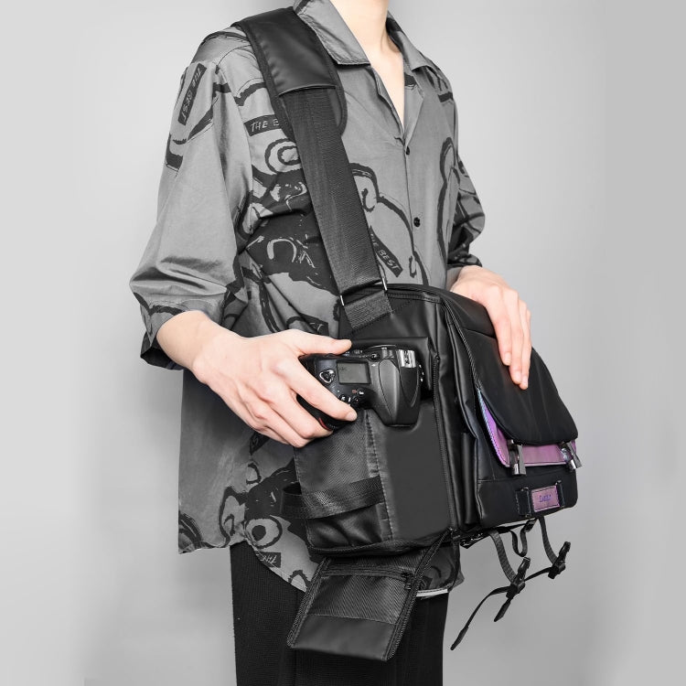 Cwatcun D85 Camera Bag Side Quick Access Camera Messenger Case Waterproof Bag