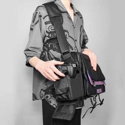 Cwatcun D85 Camera Bag Side Quick Access Camera Messenger Case Waterproof Bag