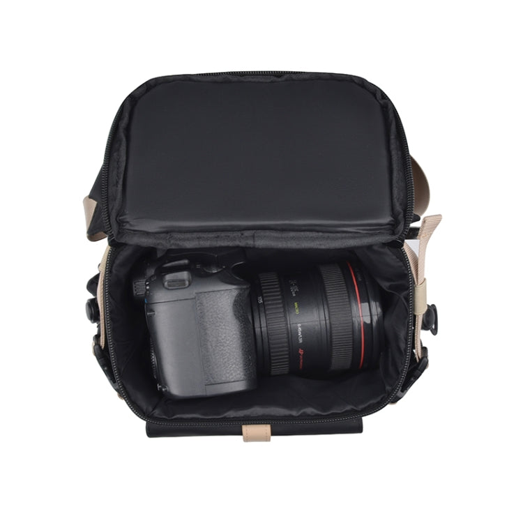 Cwatcun D90 Contrast Color Single Shoulder Camera Bag Outdoor Camera Bag Professional Crossbody Handbag