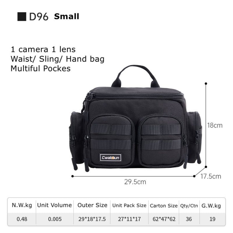 Cwatcun D96 Waist Camera Bag Sling Shoulder Camera Bag