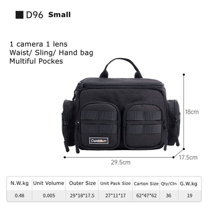 Cwatcun D96 Waist Camera Bag Sling Shoulder Camera Bag