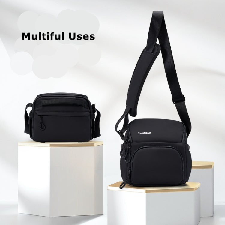 Cwatcun D101 Crossbody Camera Bag Photography Lens Shoulder Bag