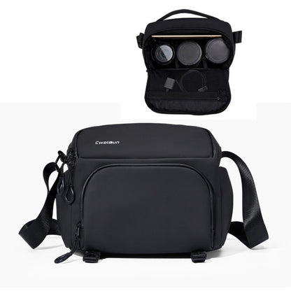 Cwatcun D101 Crossbody Camera Bag Photography Lens Shoulder Bag