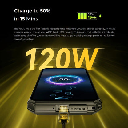 Oukitel WP30 Pro Teléfono 5G 12GB+512GB Resistente 11000mAh