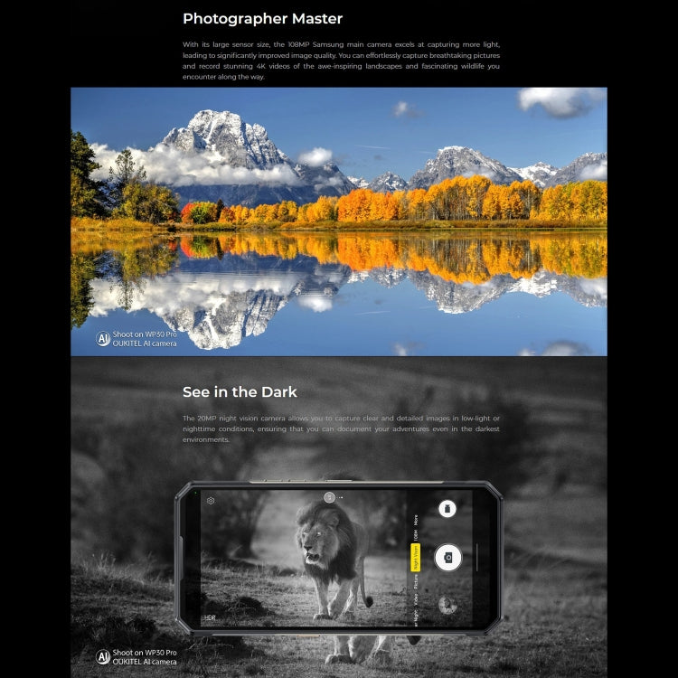 Oukitel WP30 Pro Teléfono 5G 12GB+512GB Resistente 11000mAh
