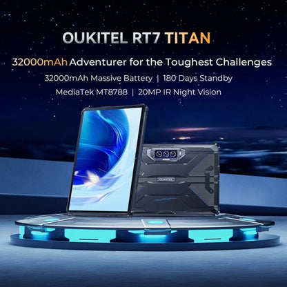 OUKITEL RT7 Titan 4G Rugged Tablet 10.1 Inch 8GB+256GB
