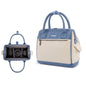 Cwatcun D112 Contrast Canvas Camera Bag One-shoulder Cross-body Tote Bag