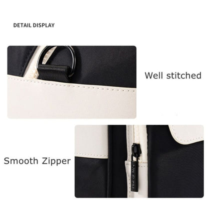 Cwatcun D118 Contrast Two Ways Backpack Cross-body Canera Bag