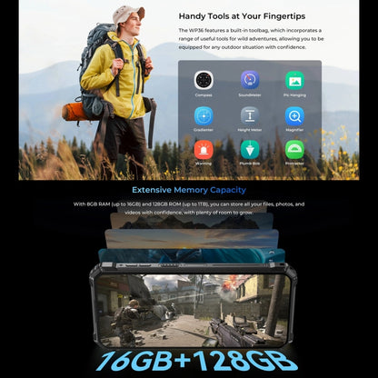 Oukitel WP36 Smartphone 8GB+128GB 10600mAh 6.52In 4G