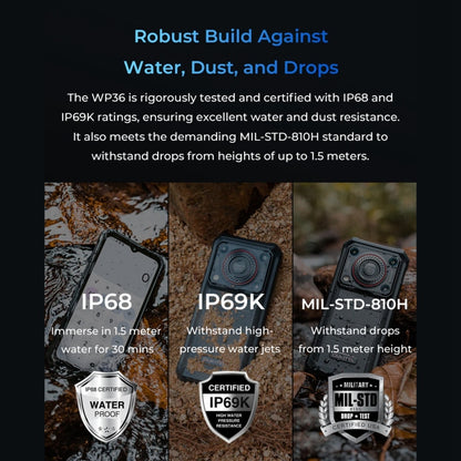 Oukitel WP36 Smartphone 8GB+128GB 10600mAh 6.52In 4G