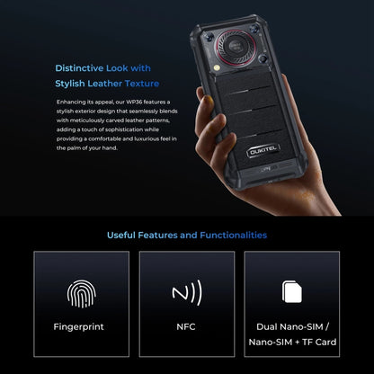 Oukitel WP36 Smartphone 8GB+128GB 10600mAh 6.52In 4G