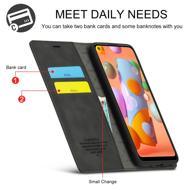 LC.IMEEK Strong Magnetism Ultra-thin Horizontal Flip Shockproof Matte TPU + PU Leather Case with Holder & Card Slots & Wallet, For Samsung Galaxy A11 / M11, For Samsung Galaxy A21s, For Samsung Galaxy A51 / M40s, For Samsung Galaxy A71 / M70s����������...