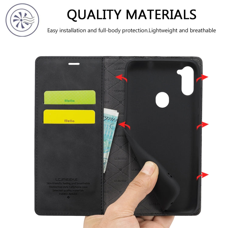 LC.IMEEK Strong Magnetism Ultra-thin Horizontal Flip Shockproof Matte TPU + PU Leather Case with Holder & Card Slots & Wallet, For Samsung Galaxy A11 / M11, For Samsung Galaxy A21s, For Samsung Galaxy A51 / M40s, For Samsung Galaxy A71 / M70s����������...