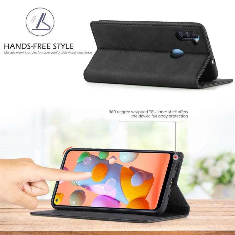 LC.IMEEK Strong Magnetism Ultra-thin Horizontal Flip Shockproof Matte TPU + PU Leather Case with Holder & Card Slots & Wallet, For Samsung Galaxy A11 / M11, For Samsung Galaxy A21s, For Samsung Galaxy A51 / M40s, For Samsung Galaxy A71 / M70s����������...