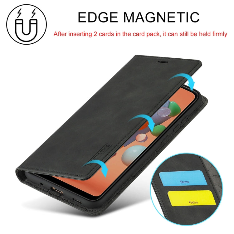 LC.IMEEK Strong Magnetism Ultra-thin Horizontal Flip Shockproof Matte TPU + PU Leather Case with Holder & Card Slots & Wallet, For Samsung Galaxy A11 / M11, For Samsung Galaxy A21s, For Samsung Galaxy A51 / M40s, For Samsung Galaxy A71 / M70s����������...