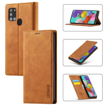 LC.IMEEK Strong Magnetism Ultra-thin Horizontal Flip Shockproof Matte TPU + PU Leather Case with Holder & Card Slots & Wallet, For Samsung Galaxy A11 / M11, For Samsung Galaxy A21s, For Samsung Galaxy A51 / M40s, For Samsung Galaxy A71 / M70s����������...