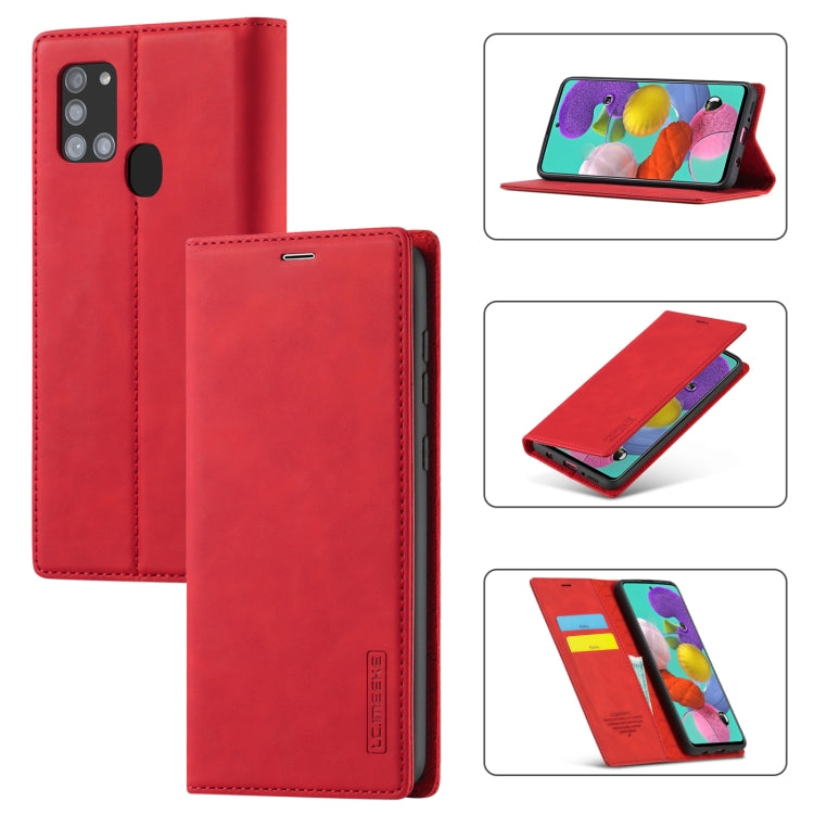 LC.IMEEK Strong Magnetism Ultra-thin Horizontal Flip Shockproof Matte TPU + PU Leather Case with Holder & Card Slots & Wallet, For Samsung Galaxy A11 / M11, For Samsung Galaxy A21s, For Samsung Galaxy A51 / M40s, For Samsung Galaxy A71 / M70s����������...