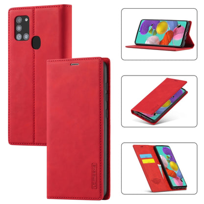 LC.IMEEK Strong Magnetism Ultra-thin Horizontal Flip Shockproof Matte TPU + PU Leather Case with Holder & Card Slots & Wallet, For Samsung Galaxy A11 / M11, For Samsung Galaxy A21s, For Samsung Galaxy A51 / M40s, For Samsung Galaxy A71 / M70s����������...