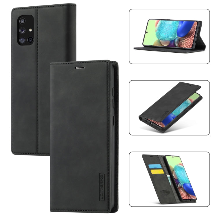 LC.IMEEK Strong Magnetism Ultra-thin Horizontal Flip Shockproof Matte TPU + PU Leather Case with Holder & Card Slots & Wallet, For Samsung Galaxy A11 / M11, For Samsung Galaxy A21s, For Samsung Galaxy A51 / M40s, For Samsung Galaxy A71 / M70s����������...