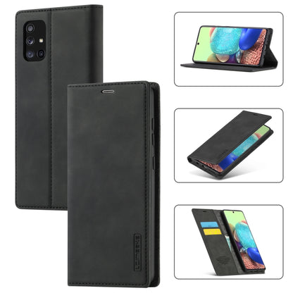 LC.IMEEK Strong Magnetism Ultra-thin Horizontal Flip Shockproof Matte TPU + PU Leather Case with Holder & Card Slots & Wallet, For Samsung Galaxy A11 / M11, For Samsung Galaxy A21s, For Samsung Galaxy A51 / M40s, For Samsung Galaxy A71 / M70s����������...