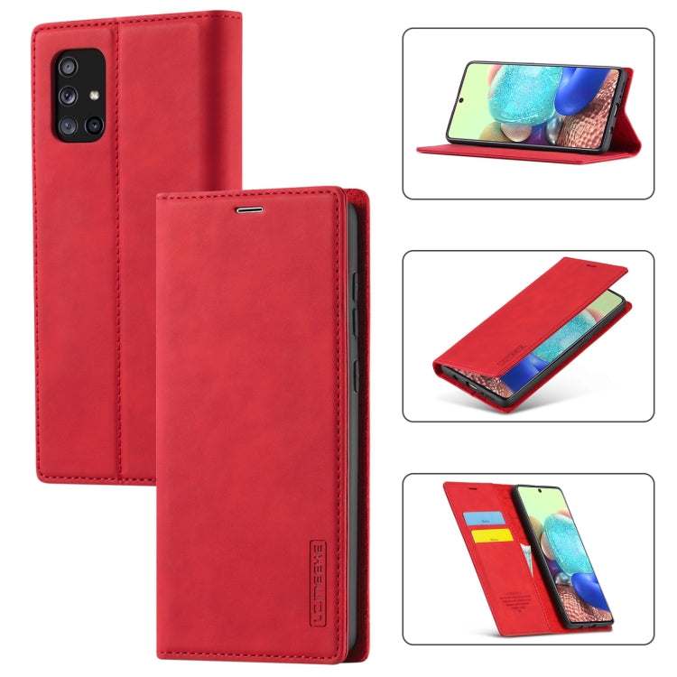 LC.IMEEK Strong Magnetism Ultra-thin Horizontal Flip Shockproof Matte TPU + PU Leather Case with Holder & Card Slots & Wallet, For Samsung Galaxy A11 / M11, For Samsung Galaxy A21s, For Samsung Galaxy A51 / M40s, For Samsung Galaxy A71 / M70s����������...