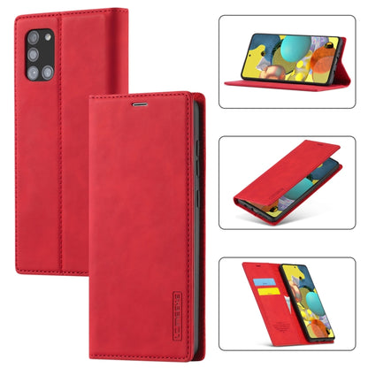 LC.IMEEK Strong Magnetism Ultra-thin Horizontal Flip Shockproof Matte TPU + PU Leather Case with Holder & Card Slots & Wallet, For Samsung Galaxy A11 / M11, For Samsung Galaxy A21s, For Samsung Galaxy A51 / M40s, For Samsung Galaxy A71 / M70s����������...