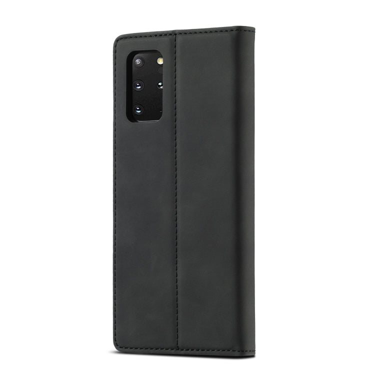 LC.IMEEKE Strong Magnetism Ultra-thin Horizontal Flip Shockproof Matte TPU + PU Leather Case with Holder & Card Slots & Wallet, For Samsung Galaxy S20, For Samsung Galaxy S20+, For Samsung Galaxy S20 Ultra, For Samsung Galaxy S20 FE, For Samsung Galaxy...