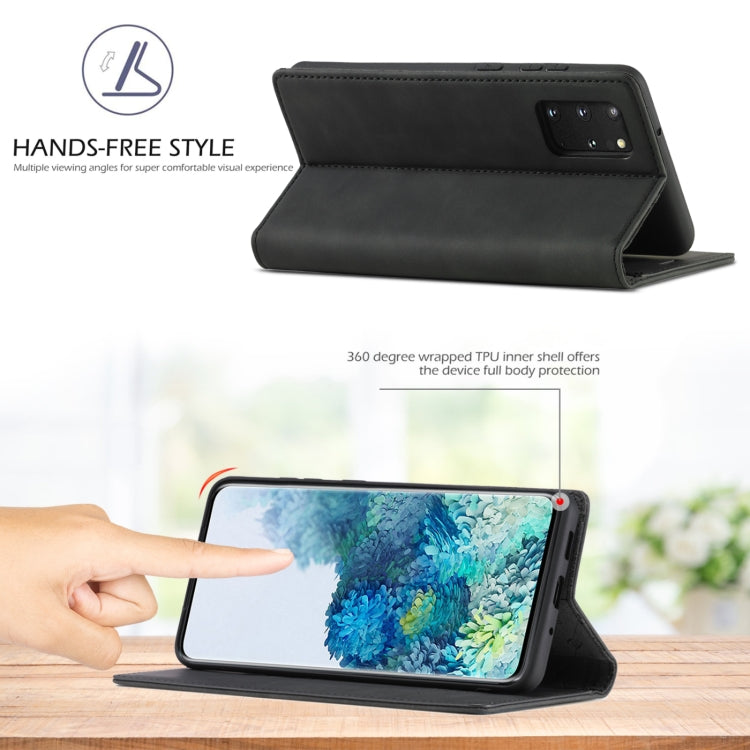 LC.IMEEKE Strong Magnetism Ultra-thin Horizontal Flip Shockproof Matte TPU + PU Leather Case with Holder & Card Slots & Wallet, For Samsung Galaxy S20, For Samsung Galaxy S20+, For Samsung Galaxy S20 Ultra, For Samsung Galaxy S20 FE, For Samsung Galaxy...
