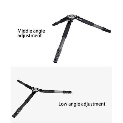 BEXIN ST364C Rugged Camcorder Photographic Carbon Fiber Big Tripod, Max Tube: 36mm
