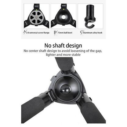BEXIN ST364C Rugged Camcorder Photographic Carbon Fiber Big Tripod, Max Tube: 36mm