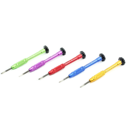 JIAFA JF-609-0.6Y Tri-point 0.6 Repair Screwdriver for iPhone X/ 8/ 8P/ 7/ 7P & Apple Watch, Tri-point 0.6 Green, Tri-point 0.6 Blue, Tri-point 0.6 Magenta, Tri-point 0.6 Red, Tri-point 0.6 Gold