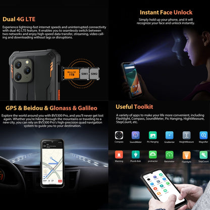 Blackview BV5300 Pro Rugged Phone, 4GB+64GB